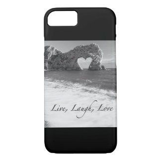 Coque iPhone 7 Vivant, rire, cas de téléphone d'amour