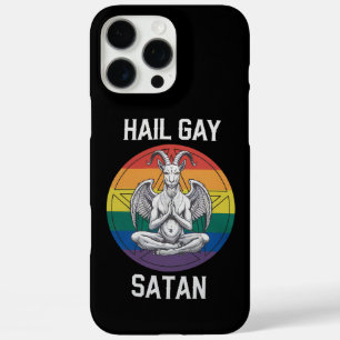 Coque iPhone 16 Pro Max Vive Gay Satan Drôle Gothique Gothique Chèvre LGBT