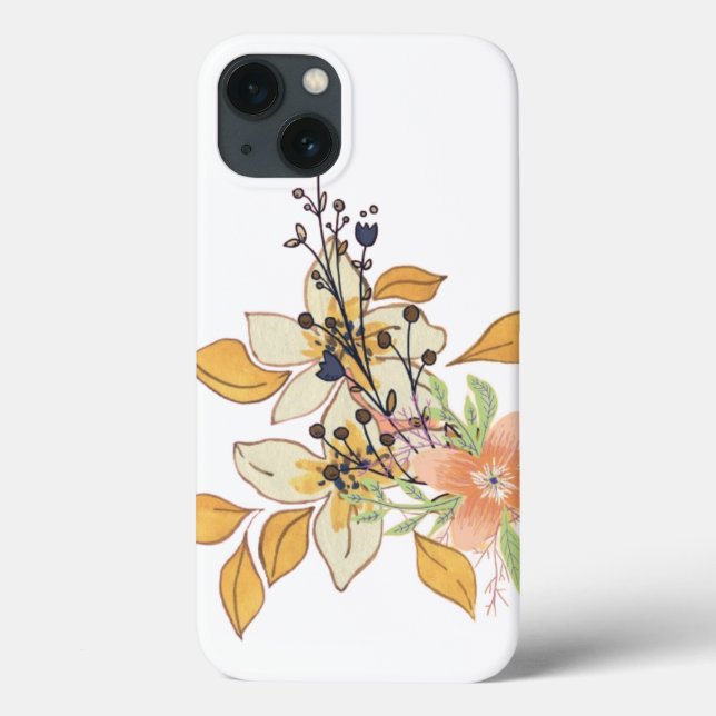 Coques Case-Mate iPhone Vivid Bloom sur la couverture iPhone noire (Verso)