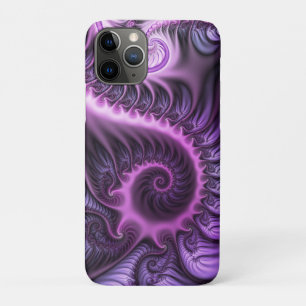 Case-Mate iPhone Case Vivid Cool Abstrait rose violet Fractal Art Spiral