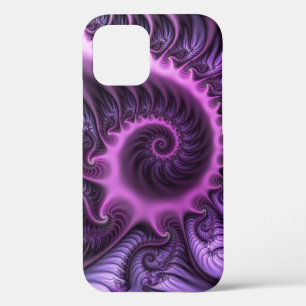 Case-Mate iPhone Case Vivid Cool Abstrait rose violet Fractal Art Spiral