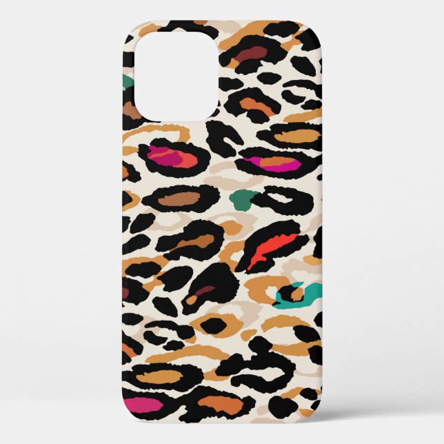 Coques Case-Mate iPhone Vivid Posters de animaux léopards (Verso)