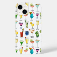 Vivid Watercolor Cocktail Motif Sac fourre-tout