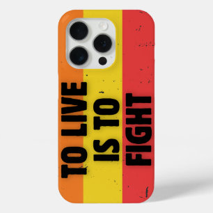 Coque Case-Mate iPhone Vivre, c'est combattre - Retro Stripes Inspiration
