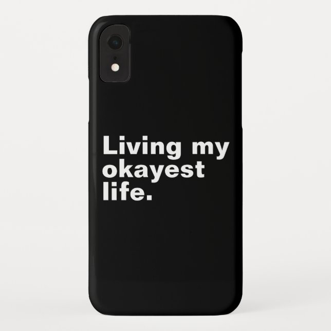 Coques Case-Mate iPhone Vivre ma vie la plus agréable. (Dos)