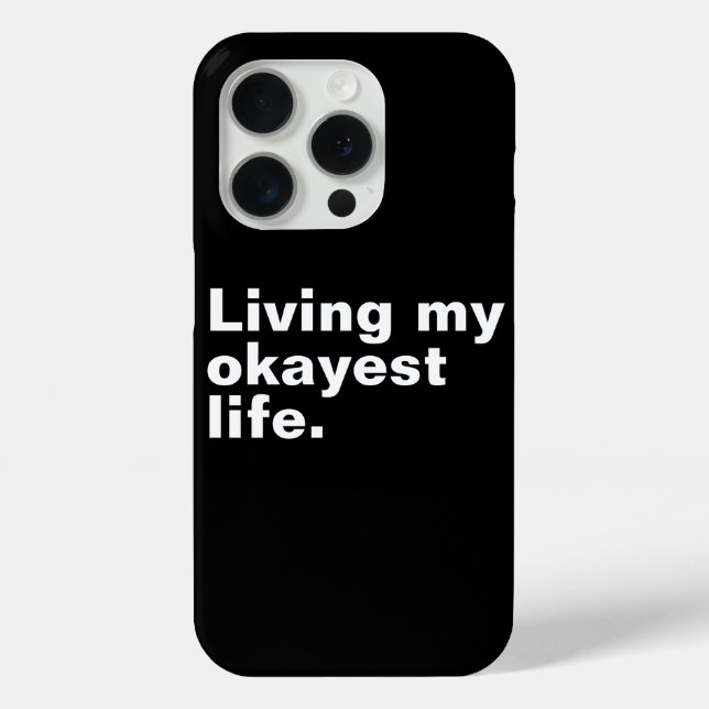 Coques Case-Mate iPhone Vivre ma vie la plus agréable. (Verso)