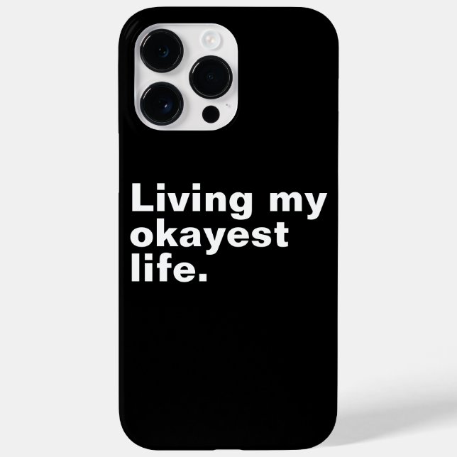 Coques Case-Mate iPhone Vivre ma vie la plus agréable. (Verso)