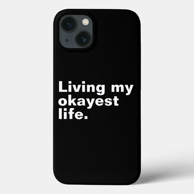 Coques Case-Mate iPhone Vivre ma vie la plus agréable. (Verso)