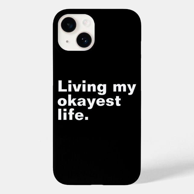 Coques Case-Mate iPhone Vivre ma vie la plus agréable. (Verso)