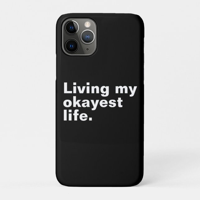 Coques Case-Mate iPhone Vivre ma vie la plus agréable. (Dos)
