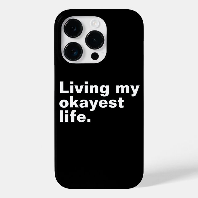 Coques Case-Mate iPhone Vivre ma vie la plus agréable. (Verso)