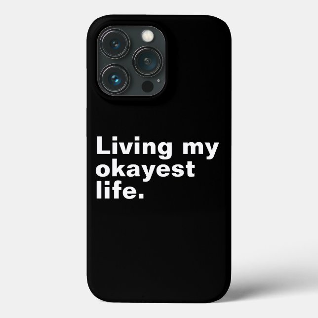 Coques Case-Mate iPhone Vivre ma vie la plus agréable. (Verso)