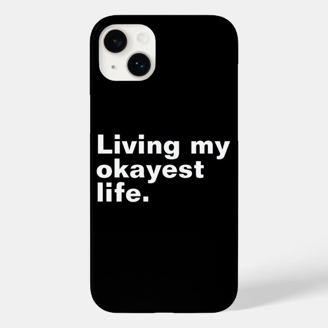 Coques Case-Mate iPhone Vivre ma vie la plus agréable. (Verso)