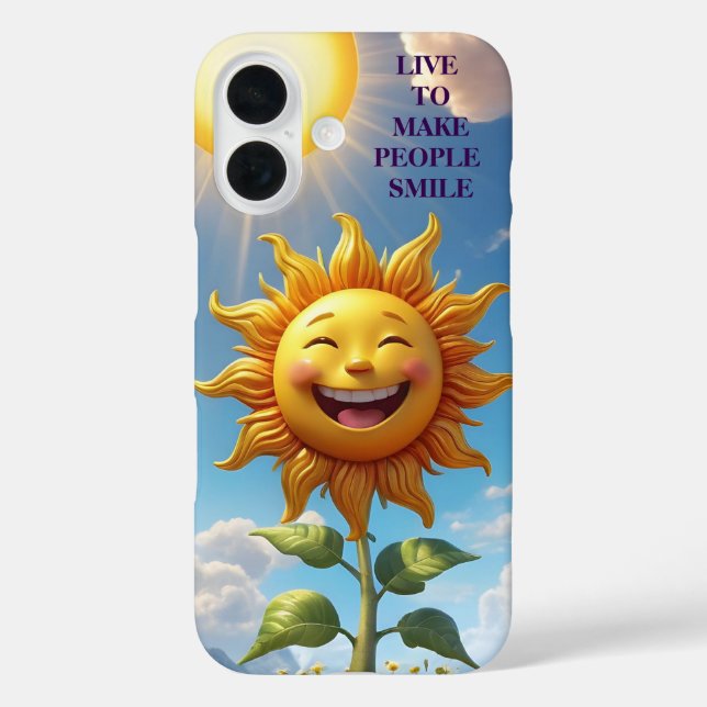 Coques Case-Mate iPhone vivre pour faire sourire les gens (Verso)