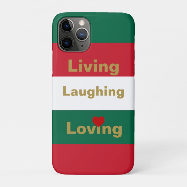 Coques Case-Mate iPhone Vivre, rire, aimer (Dos)