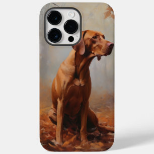 Coque Case-Mate iPhone Vizsla dans les feuilles d'automne qui tombent ins