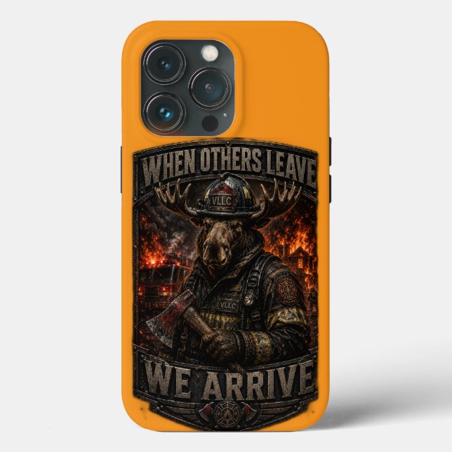 Coques Case-Mate iPhone VLLC When Others Leave We Arrive Firefighter Moose (Verso)