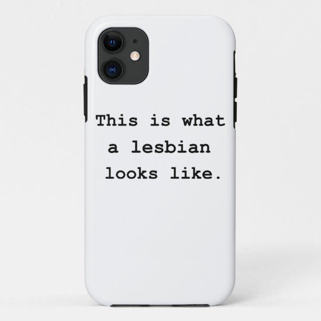 Coques Case-Mate iPhone Voici à quoi ressemble une lesbienne. (Dos)