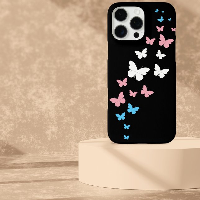 Coques Case-Mate iPhone Voie de papillon Transgenre Pride (Créateur téléchargé)