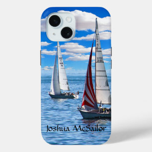 Coque Case-Mate iPhone Voile - Deux voiliers sur l'eau Personnalisez
