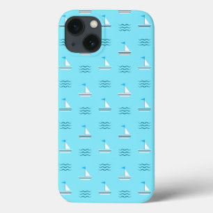 Coques Pour iPhone Voiliers sur le motif bleu de mer