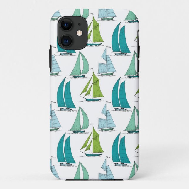 Coques Case-Mate iPhone Voiliers sur le motif de l'eau (Dos)