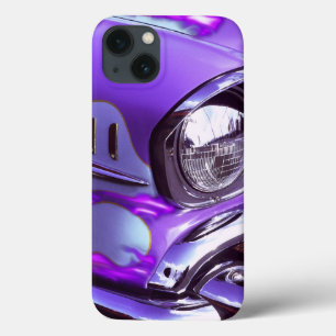 iPhone 13 Case Voiture classique : Chevrolet avec capot en feu
