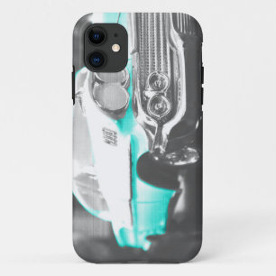 Coques Pour iPhone voiture classique chevy impala bleu vif de 1958