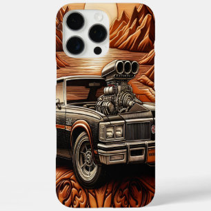 Coque iPhone 16 Pro Max Voiture classique sur des routes rêvées