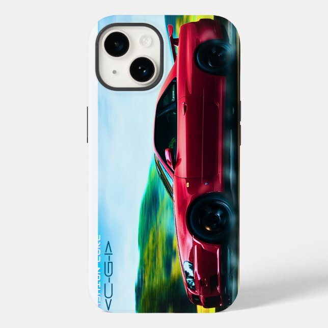 Coques Case-Mate iPhone voiture de sport des années 2000 sur iphone14 case (Verso)