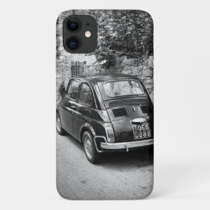 Case-Mate iPhone Case Voiture FIAT 500 en noir et blanc