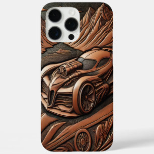 Coque iPhone 16 Pro Max Voiture musculaire intemporelle dans la vallée Pit