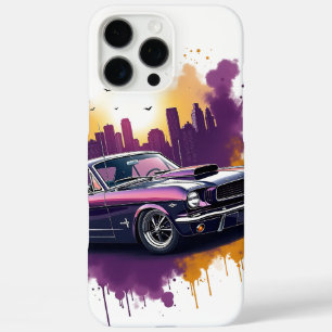 Coque iPhone 16 Pro Max Voiture musculaire Mustang Classique