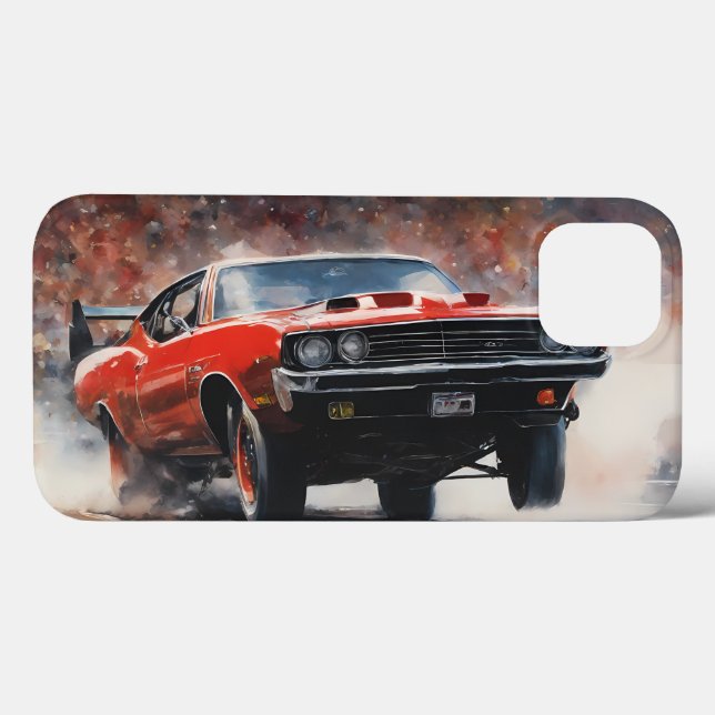 Coques Case-Mate iPhone Voiture rouge Vintage (Verso (horizontal))
