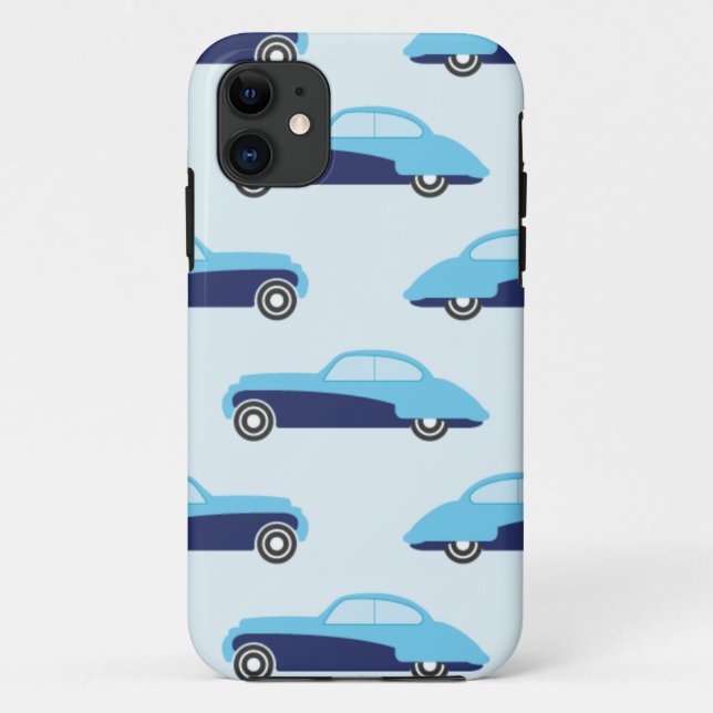 Coques Case-Mate iPhone voitures bleues vintage (Dos)