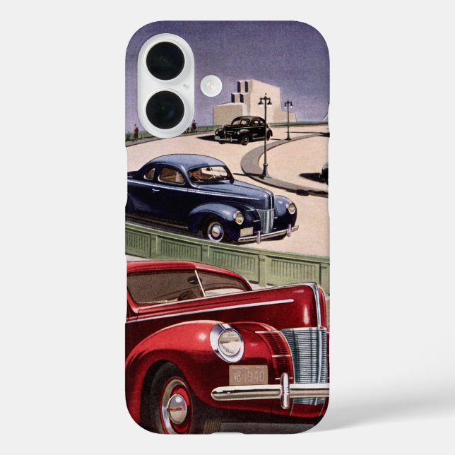 Coques Case-Mate iPhone Voitures d'époque, Voyage sur la route des berline (Verso)