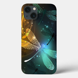 Case-Mate iPhone Case Vol de libellule verte lumineuse
