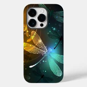 Coque Case-Mate iPhone Vol de libellule verte lumineuse