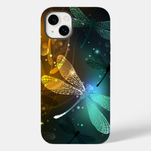 Coque Case-Mate iPhone Vol de libellule verte lumineuse