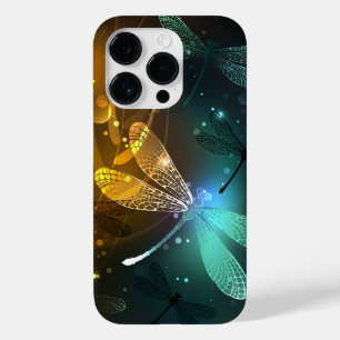 Coque Case-Mate iPhone Vol de libellule verte lumineuse