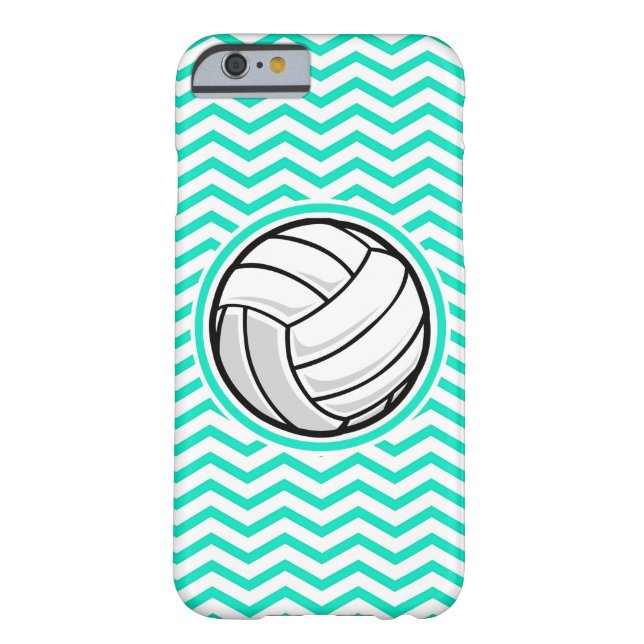Coques Case-Mate iPhone Volley-ball ; Aqua Green Chevron (Dos)