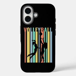 Coque Pour iPhone 16 Volley-ball Beachvolleyball Retro