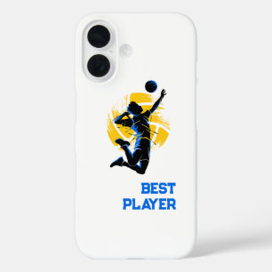 Coque Pour iPhone 16 Volley-ball meilleur joueur Professionnel