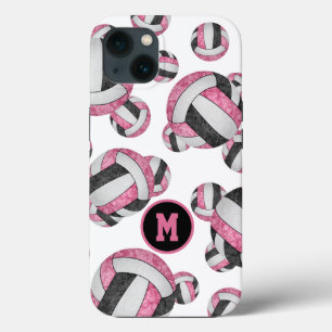 Case-Mate iPhone Case Volley-ball noir rose motifs filles cadeaux sporti