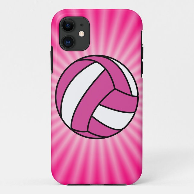 Coques Case-Mate iPhone Volley-ball rose (Dos)