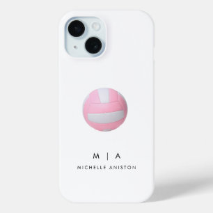 Coque Case-Mate iPhone Volley-ball rose personnalisé