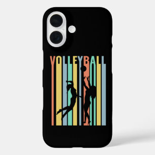 Coque Pour iPhone 16 Volleyball Beach-volley Rétro