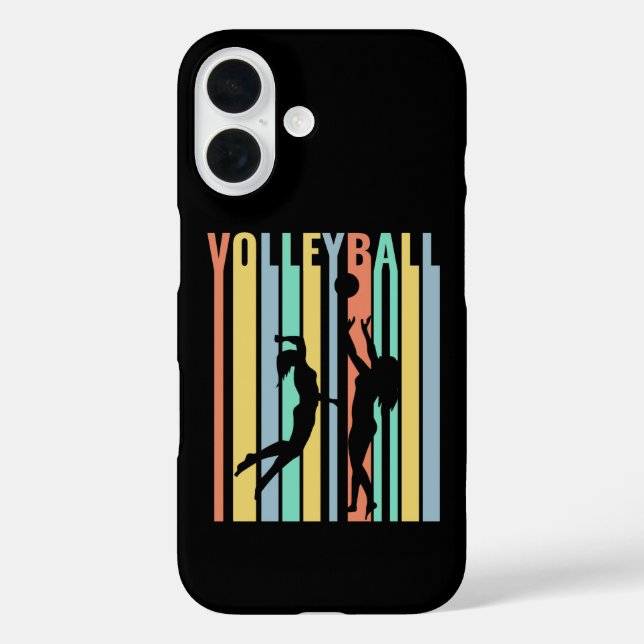 Coques Case-Mate iPhone Volleyball Beach-volley Rétro (Verso)