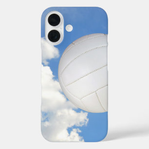 Coque Pour iPhone 16 Volleyball dans un ciel bleu