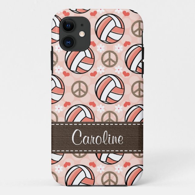 Coques Case-Mate iPhone Volleyball rose (Dos)